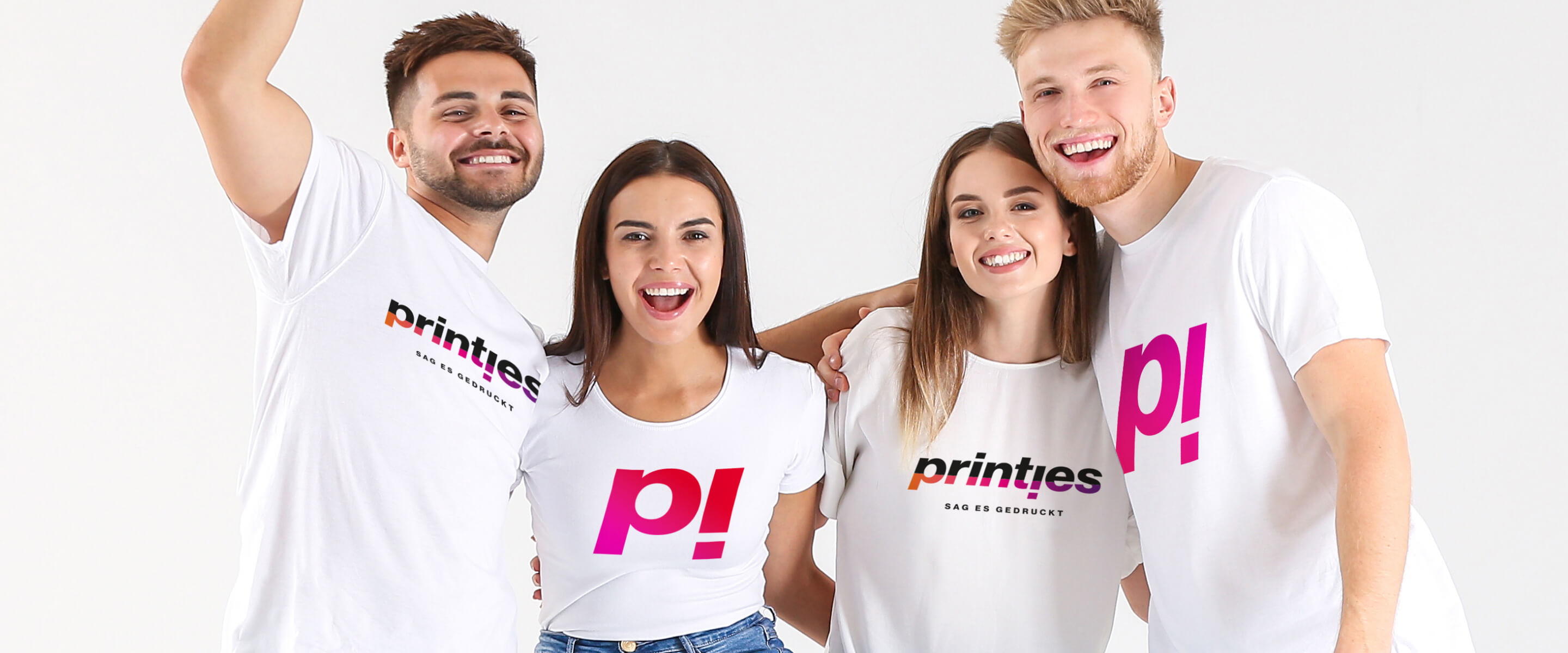 Young people with Printies-Shirts